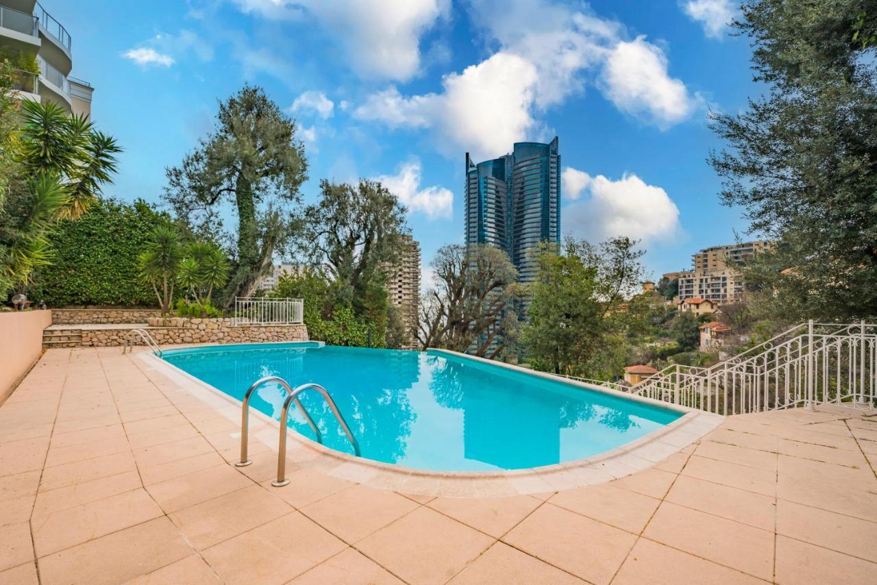 5Mn Monaco - Vue Mer - Parking - Piscine - Bb Beausoleil Eksteriør billede